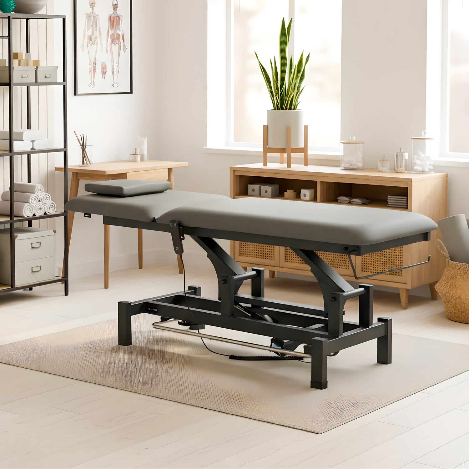 Masă de masaj electrică Fortis 2 | Pat de masaj electric |  2 segmente | Telecomandă Manuală | Ramă de control |3 ani garanție!