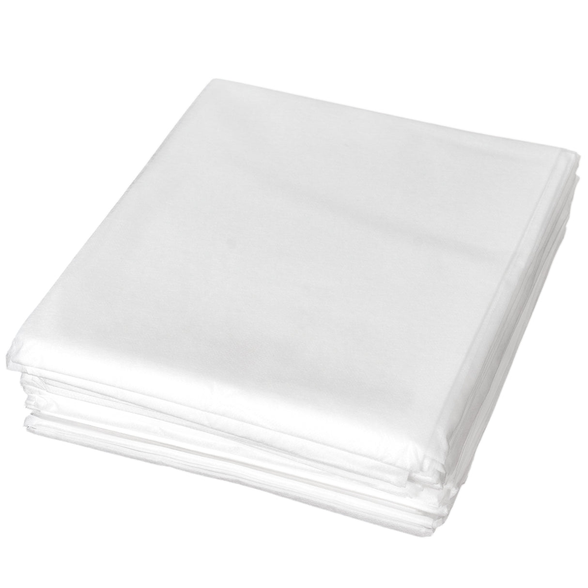 Cearșafuri de unică folosință din material nețesut, pre-tăiate | 220 × 90 cm | 10 bucăți | Alb