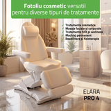 Fotoliu cosmetic, electric Elara PRO 4 | Telecomandă manuală