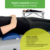 Pernă semi-cilindru de poziționare lombară pentru masaj 40x25x5 cm | Comfy Base