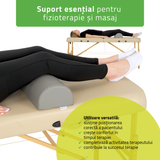 Pernă semi-cilindru de poziționare pentru masaj 60x18x12 cm | Comfy Base
