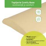Pernă semi-cilindru de poziționare lombară pentru masaj 40x25x5 cm | Comfy Base
