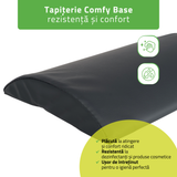 Pernă semi-cilindru de poziționare lombară pentru masaj 40x25x5 cm | Comfy Base