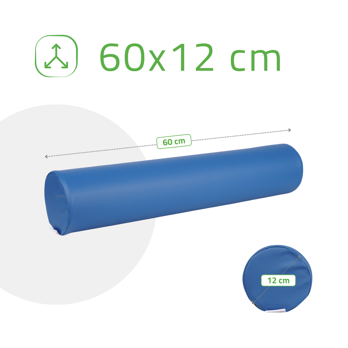 Pernă cilindru de poziționare pentru masaj 12x60 cm | Comfy Base
