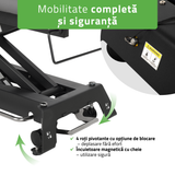 Masă de masaj electrică Evero Cross X4 Ergo | 4 segmente | Cadru de control | Gri | 3 ani garanție