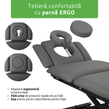 Masă de masaj electrică Evero Cross X5 Ergo | 5 segmente | Cadru de control | Gri | 3 ani garanție