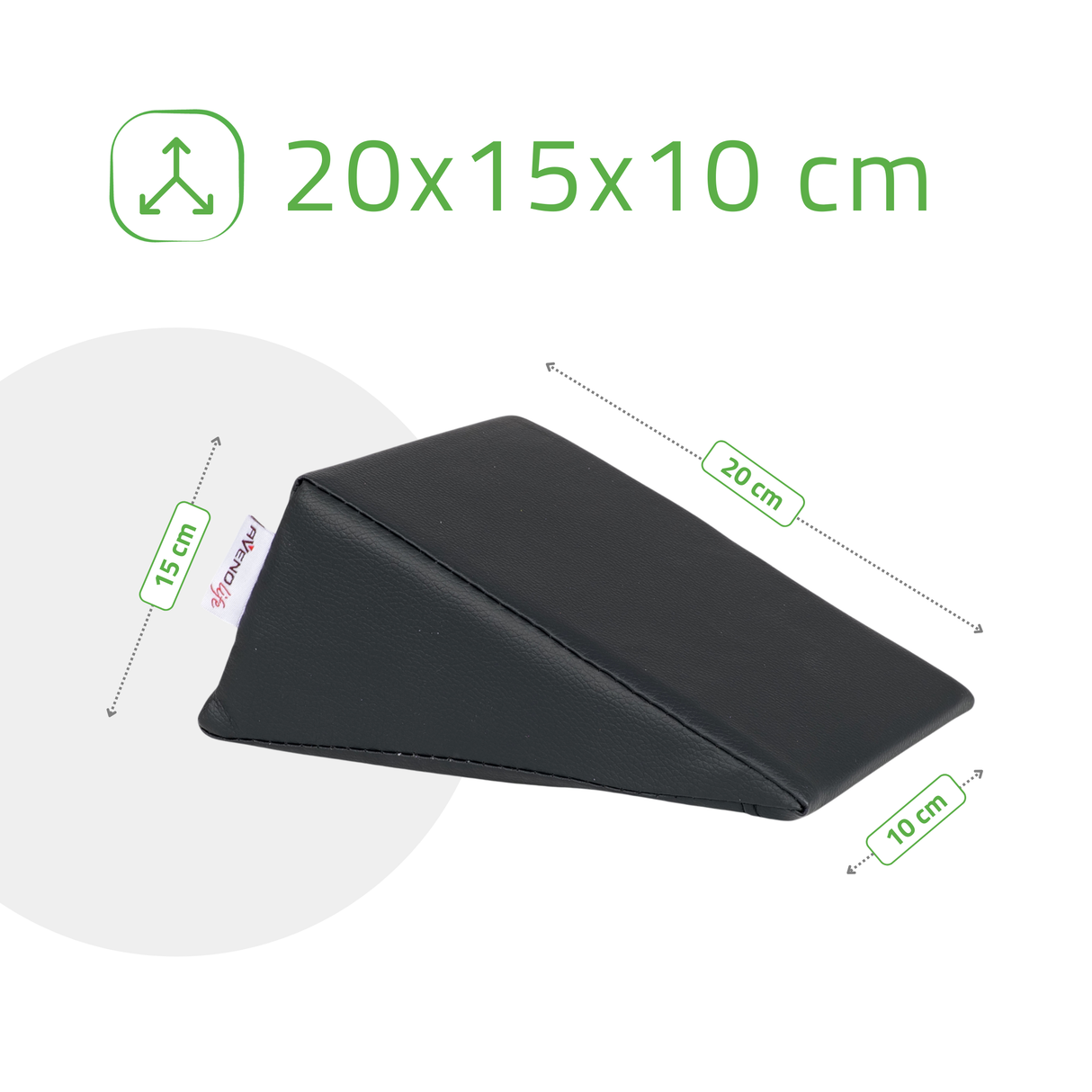 Pernă triunghiulară de poziționare pentru masaj  20x15x10 cm | Comfy Base