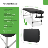 Masă de masaj pliabilă Nina | Pat cosmetic | Pat pentru tatuaj