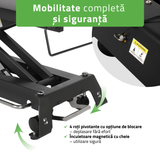 Masă de masaj electrică Evero Cross X5 Ergo | 5 segmente | Cadru de control | Gri | 3 ani garanție