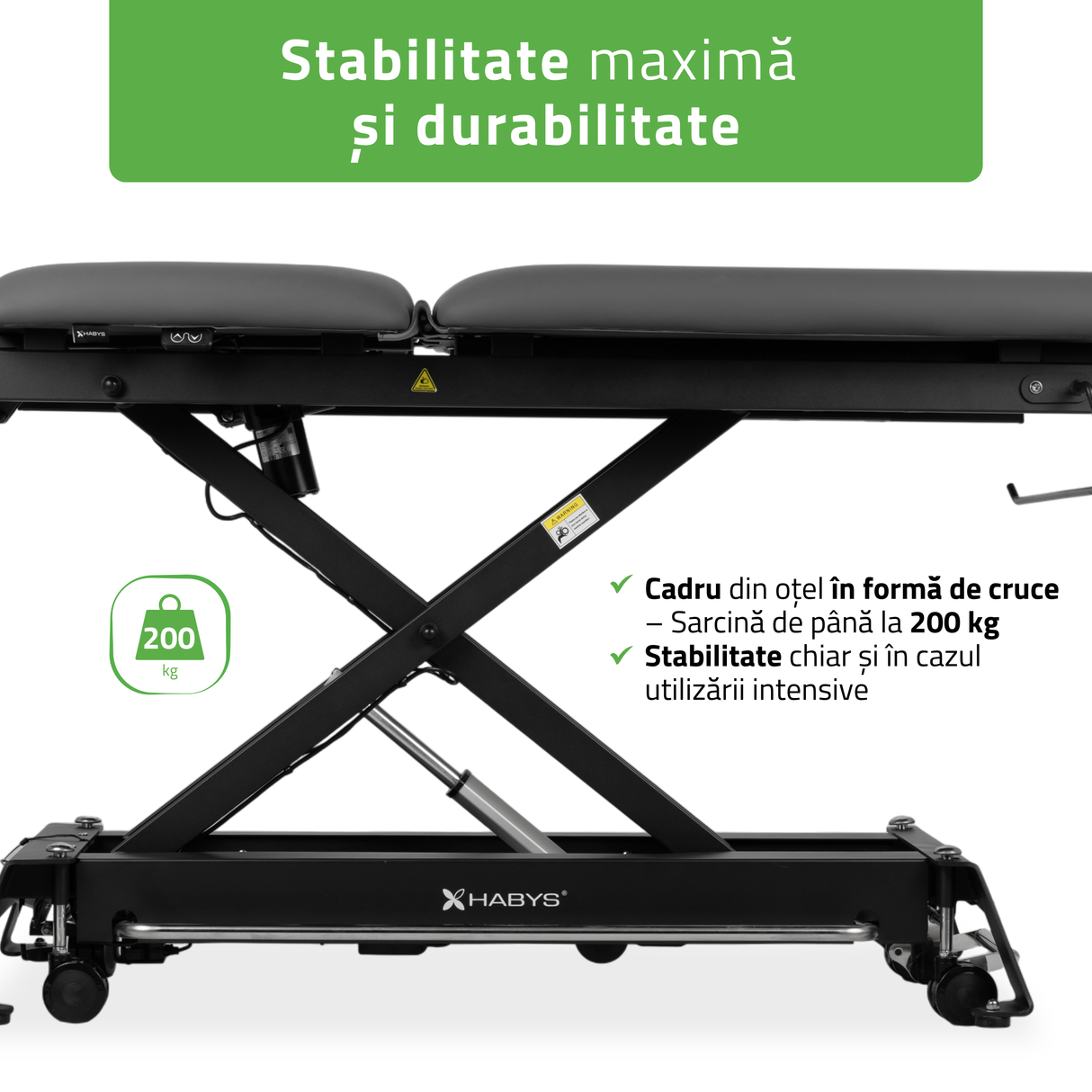 Masă de masaj electrică Evero Cross X5 Ergo | 5 segmente | Cadru de control | Gri | 3 ani garanție