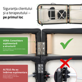 Masă de masaj pliabilă Vera | Pat cosmetică Alb / Negru