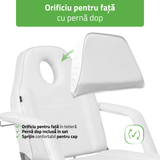 Fotoliu cosmetică Alora | Sistem de Reglare a înălțimii Hidraulic