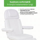 Fotoliu cosmetic electric TAVIA | Telecomandă manuală | 3 motoare | 3 ani garanție!