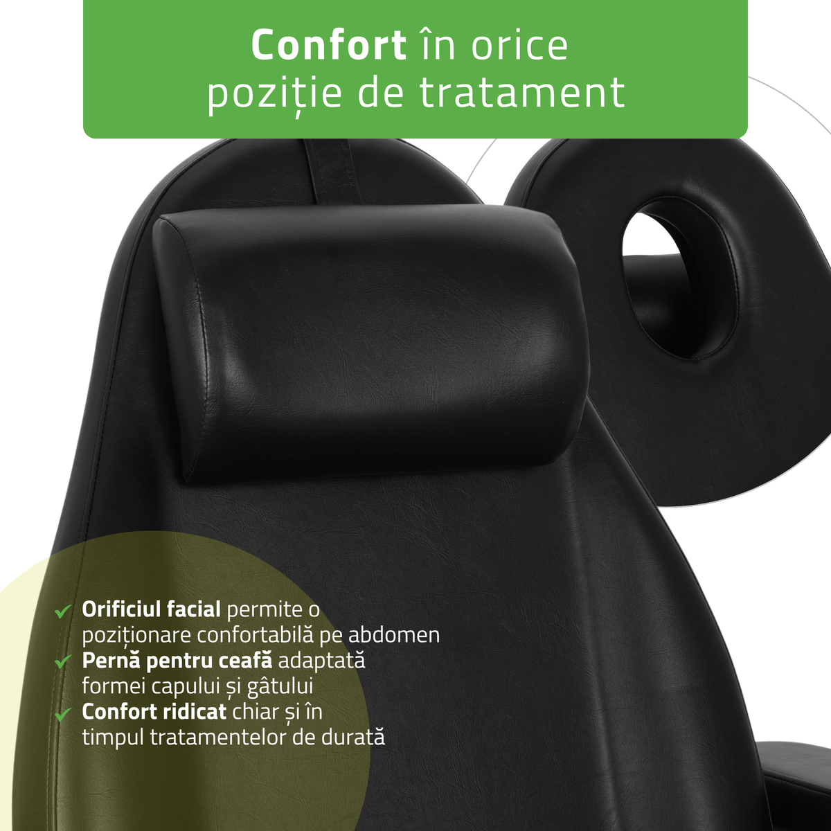 Fotoliu cosmetic, electric Elara PRO 4 | Telecomandă manuală