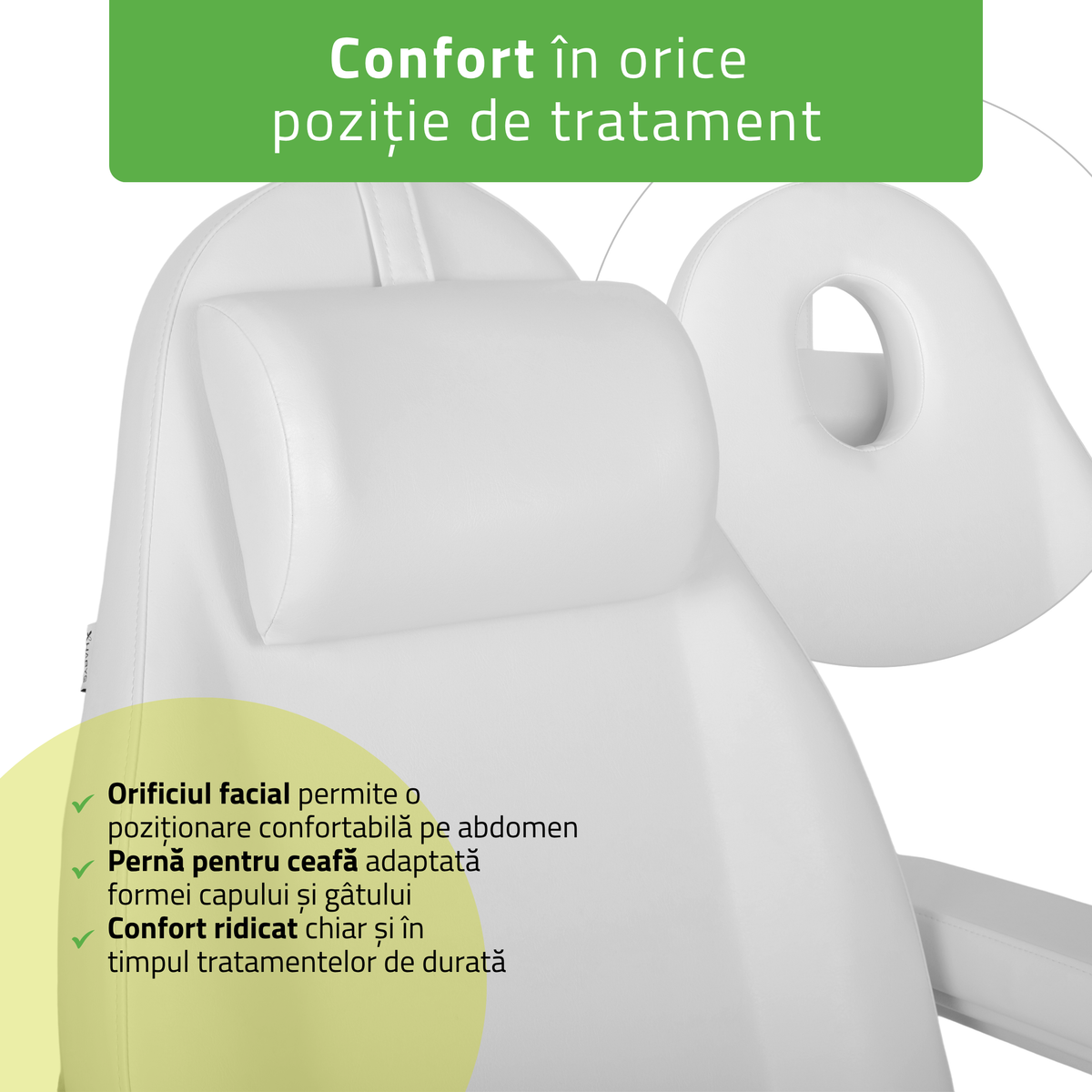 Fotoliu cosmetic, electric Elara PRO 4 | Telecomandă manuală