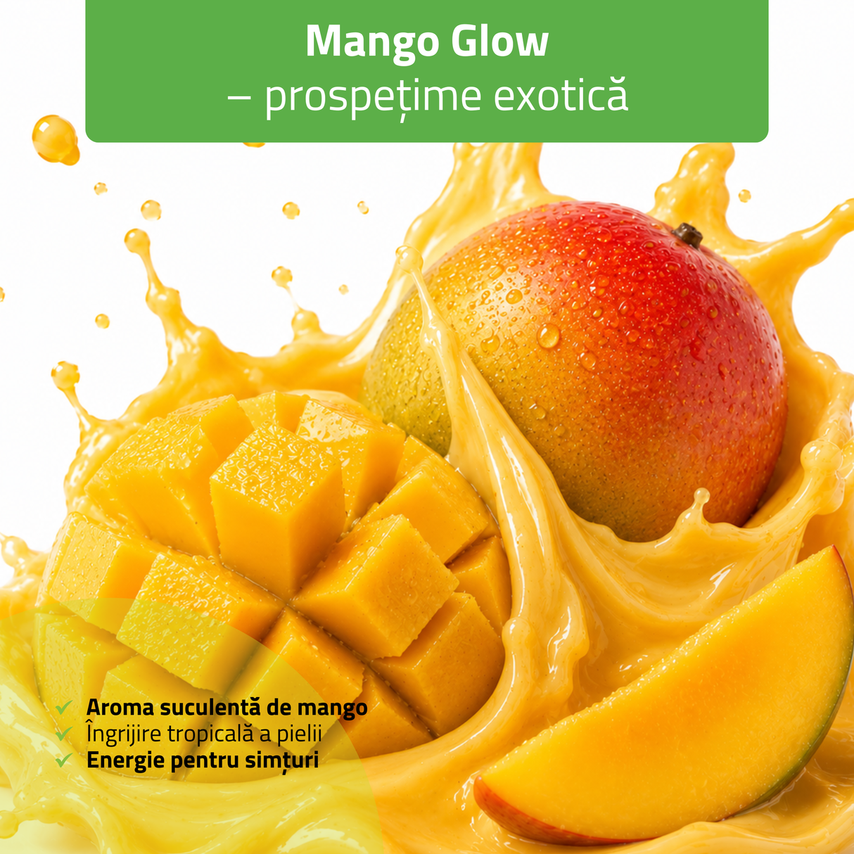 Exfoliant cu zahăr Daily Spa Mango Glow | HABYS | 250 ml