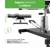 Fotoliu cosmetică Alora | Sistem de Reglare a înălțimii Hidraulic