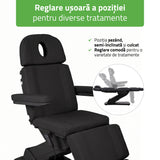 Fotoliu cosmetic electric TAVIA | Telecomandă manuală | 3 motoare | 3 ani garanție!