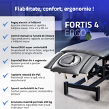 Pat de masaj electrică | Masă de masaj electrică Fortis 4 Ergo | 4 segmente | 3 ani garanție!