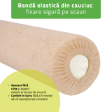 Husă din frotir textil cu elastic pentru cilindru, rolă de poziționare | 15x60 cm | Bej Negru Gri Verde
