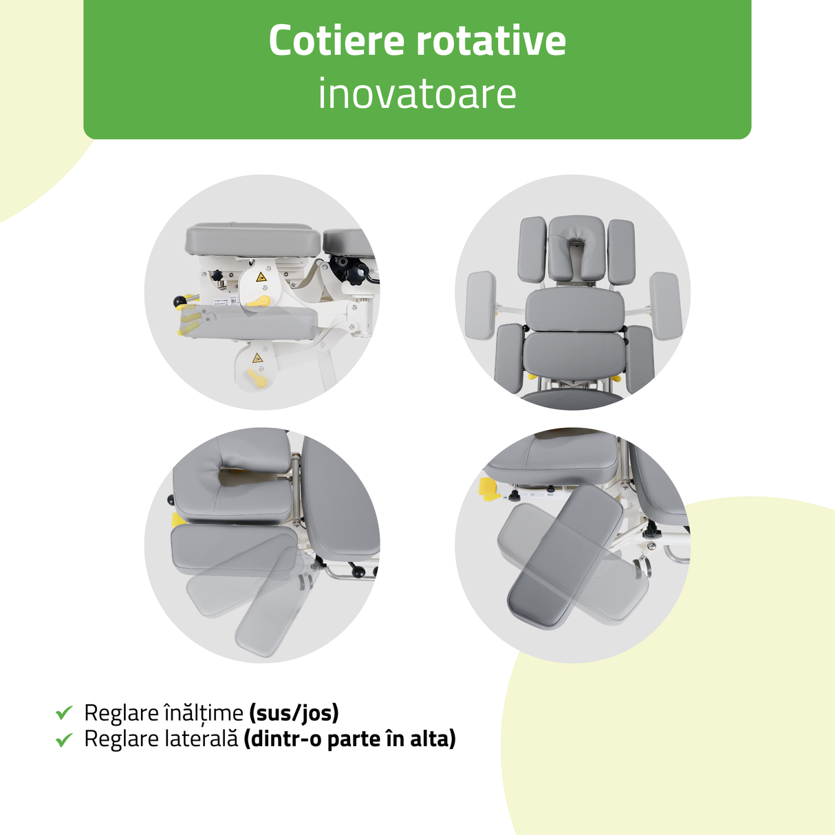 Masă electrică pentru terapie chiropractică  | Pat de masaj electric | Evero Upright Chiro Z7 | Ramă Control | 2 ani garanție!