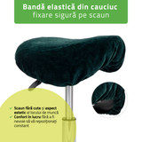 Husă din material Velur pentru Taburet | Scaun cu roți | Diametru 34-40 cm