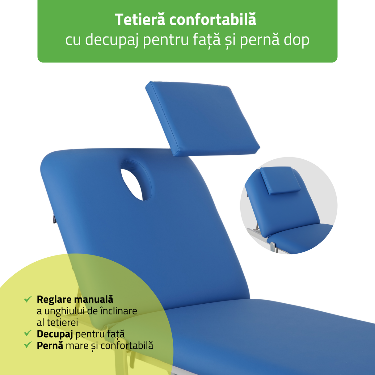 Masă de masaj electrică Optima | Pat de masaj electric |  2 segmente | Telecomandă Manuală | 2 ani garanție!