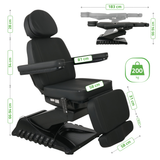 Pat cosmetic electric | Luxoria PRO 5 | Scaun cosmetic cu reglare electrică | Panou Control | Telecomandă Manuală | 3 ani garanție!