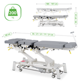 Masă electrică pentru terapie chiropractică  | Pat de masaj electric | Evero Upright Chiro Z7 | Ramă Control | 2 ani garanție!