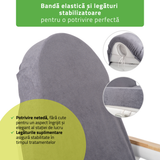 Husă din velur cu elastic și șnururi pentru Fotoliu de cosmetică