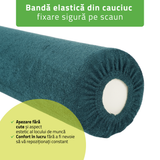 Husă din frotir textil cu elastic pentru cilindru, rolă de poziționare | 15x60 cm | Bej Negru Gri Verde