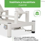 Masă de masaj electrică Optima | Pat de masaj electric |  2 segmente | Telecomandă Manuală | 2 ani garanție!
