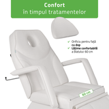 Fotoliu cosmetic electric | LARIS | Scaun cosmetic cu reglare a înălțimi electrică | 1 motor | Telecomandă Manuală | 3 ani garanție!