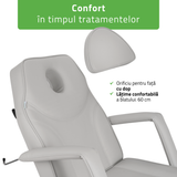 Fotoliu cosmetic electric | LARIS | Scaun cosmetic cu reglare a înălțimi electrică | 1 motor | Telecomandă Manuală | 3 ani garanție!