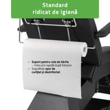 Fotoliu cosmetic electric | LARIS | Scaun cosmetic cu reglare a înălțimi electrică | 1 motor | Telecomandă Manuală | 3 ani garanție!