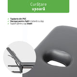 Masă de masaj fixă Vigo 2 | Pat de masaj fix |  2 segmente | Reglare înălțimii manuală prin manivelă | 2 ani garanție!