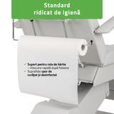 Fotoliu cosmetic electric | LARIS | Scaun cosmetic cu reglare a înălțimi electrică | 1 motor | Telecomandă Manuală | 3 ani garanție!
