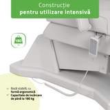 Fotoliu cosmetic electric | LARIS | Scaun cosmetic cu reglare a înălțimi electrică | 1 motor | Telecomandă Manuală | 3 ani garanție!