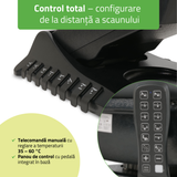 Pat cosmetic electric | Luxoria PRO 5 | Scaun cosmetic cu reglare electrică | Panou Control | Telecomandă Manuală | 3 ani garanție!