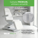 Fotoliu cosmetic, electric SELIA PRO 4 | Telecomandă manuală | 3 ani garanție!
