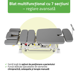 Masă electrică pentru terapie chiropractică  | Pat de masaj electric | Evero Upright Chiro Z7 | Ramă Control | 2 ani garanție!