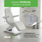 Fotoliu cosmetic, electric SELIA PRO 4 | Telecomandă manuală | 3 ani garanție!