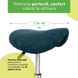 Husă din material frotir pentru Taburet | Sacaun cu roți | Diametru 34-40 cm