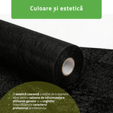 Rolă de protecție igenică de unică folosință din material nețesut | Negru