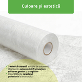 Rolă de protecție igenică de unică folosință din material nețesut | Alb