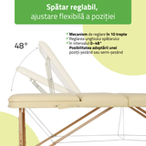 Masă de masaj pliabilă Bianca | Pat cosmetică