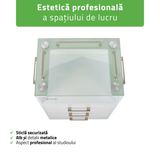 Ucenic salon cosmetică Milo | Habys | cu 3 sertare | Alb