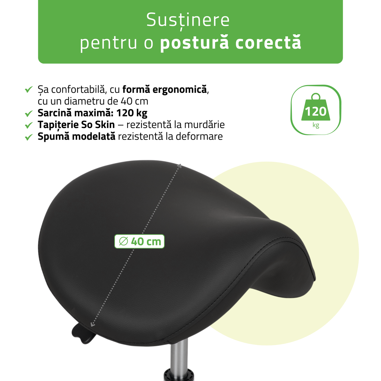 Scaun,Taburet  rotativ | Alma