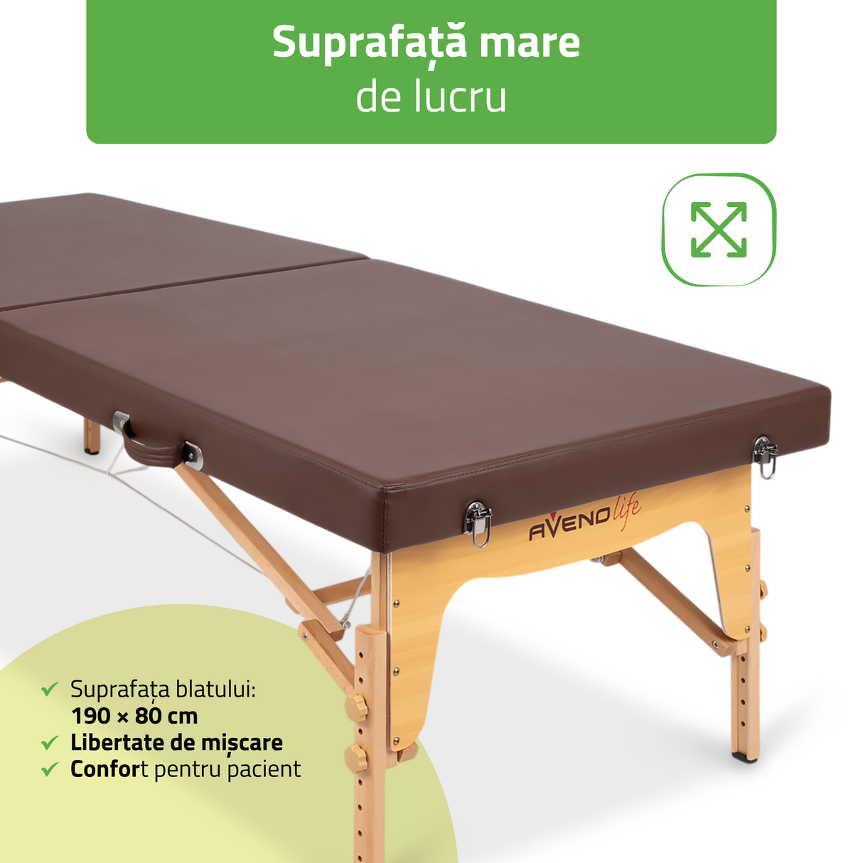 Masă de masaj pliabilă Niro | masaj thailandez | 80 cm