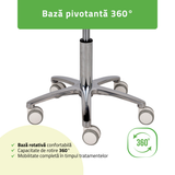 Scaun,Taburet  rotativ | Lila